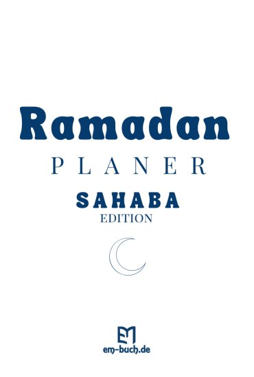 RAMADAN Planer - Sahaba edition