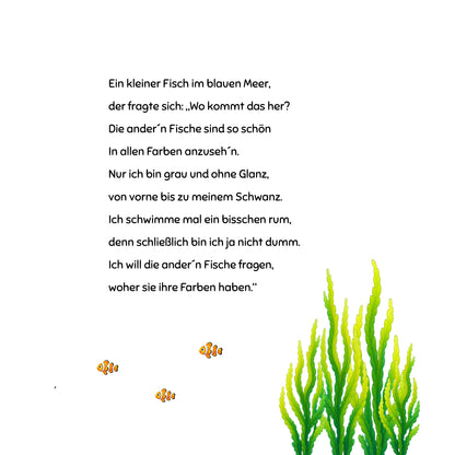 Der kleine graue Fisch im Meer – Islamisches Kinderbuch über Vertrauen auf Allah
